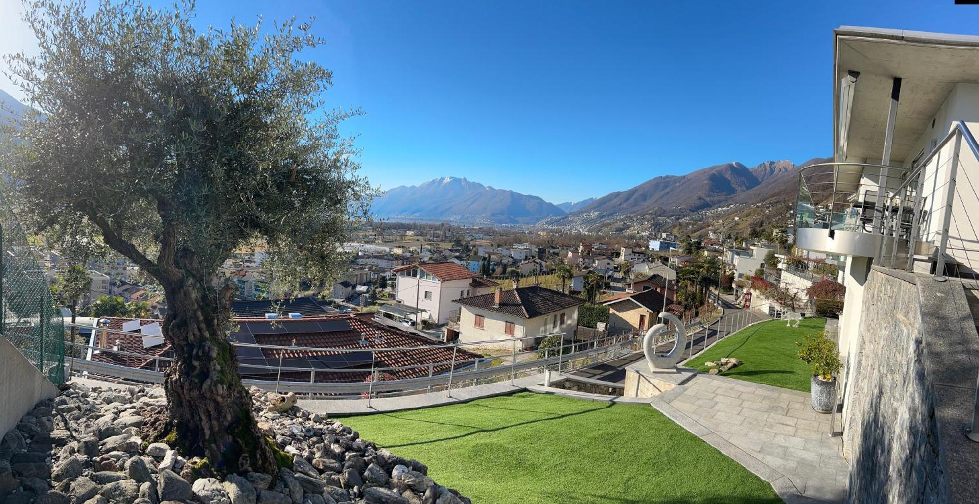 Moderno Bilocale Vista Lago Maggiore Gordola Buitenkant foto